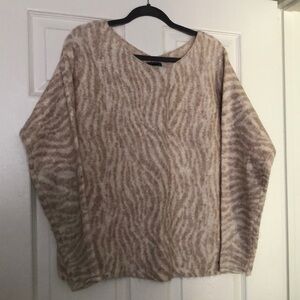 Women's Beige Patterned Sweater